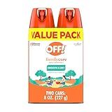 OFF! Family Care Insect & Mosquito Repellent, Bug Spray Containing 15% DEET, Protects Against Mosquitoes, 4 Oz, 2 Count