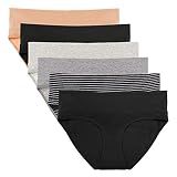 Intimate Portal Maternity Underwear Cotton Pregnancy Postpartum Panties Foldable Under the Bump Briefs 6 Pack Epitome M