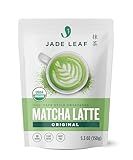 Jade Leaf Matcha Organic Premium Ceremonial Grade Matcha Green Tea Powder - Japanese - Culinary, Ingredient, Ceremonial Barista Teahouse, Latte, Collagen, 5.3 Ounce (Pack of 1), Matcha Latte