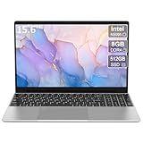 Trygood 15.6'' Laptop Computer,1080P FHD Display,8GB RAM,512GB SSD, Intel N5095 CPU Business Laptop,Numeric Keypad,Backlit Keyboard,Fingerprint Unlock,SD Card Reader,Webcam, 5GWiFi, HDMI,Silver
