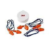 3M Corded Reusable Earplugs, 3 Pack, Noise Reduction Rating (NRR) 25 dB, Easy To Use & Insert, Pliable & Tri-Flange Design Enhances Comfort & Fit, Orange Ear Plugs (90716H3-DC)