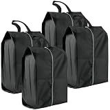 Shoe Bags for Travel, 4 Pack Extra Durable Travel Shoe Bags for Storage and Packing, Reusable Water-proof Shoe Bag with Smooth Zipper, Portable Travel Essentials