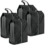 Shoe Bags for Travel, 4 Pack Extra Durable Travel Shoe Bags for Storage and Packing, Reusable Water-proof Shoe Bag with Smooth Zipper, Portable Travel Essentials