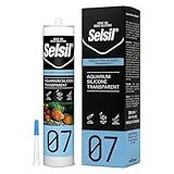 SELSIL Aquarium Silicone Clear Sealant - High Elasticity, Safe for Fish, Solvent-Free, Ozone-Resistant, Transparent 10.14 Fl Oz, 1 Pack