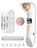 Upgraded Visible Blackhead Remover Pore Vacuum,Heating Facial Deep Cleansing,6MP HD Camera 25X Magnification Facial Pore Acne,Comedone Whitehead Extractor Tools for WomenMen,5 Suction Levels 6 Probes