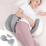 Chilling Home Portable Pregnancy Pillow, W Shaped Pregnancy Wedge Pillow