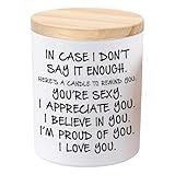 BFJLIFE Candles Gifts for Girlfriend Wife Her Funny Novelty Unique Valentines Mothers Day Anniversary Christmas Birthday Gifts for Girlfriend Wife Women Stocking Stuffers Lavender Scented Soy Candle