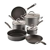 Circulon A1 Series with ScratchDefense Technology Nonstick Induction Cookware/Pots and Pans Set, 9 Piece, Graphite