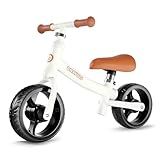 GNAYUIJ Toddler Balance Bike 2 Year Old,Age 1 to 4 Years Old Boys Girls, 8 Inch No Pedal Bicycle Toy,Adjustable Seat Training Bike Gift for 2-3 Year Kids