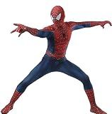 Bohorsun Spandex Zentai Bodysuit, Performance Costume, Stretchy Breathable Halloween Cosplay Outfit (Red, Mens-XL(Height:67-69Inch))