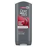 DOVE MEN + CARE Body and Face Wash Exfoliating Deep Clean Body Wash for Men with 24-Hour Nourishing Micromoisture Technology, 13.5 oz