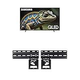 SAMSUNG 85-Inch Class QLED 4K Q60D Series Quantum HDR Smart TV w/Object Tracking Sound Lite, Motion Xcelerator, Slim Design, (QN85Q60D, 2024 Model) Slim Fit TV Wall Mount, WMN-B50EB/ZA