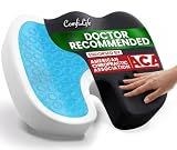 ComfiLife Doctor Recommended Seat Cushion - Premium Gel & Memory Foam Office Chair, Car Seat, Lifting Cushion - Chair Cushions for Back & Sciatica Relief - Seat Cushions for Office & Desk (Black)