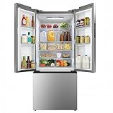 ICEVIVAL 18 Cu.Ft French Door Refrigerator with Freezer Drawer – Frost Free, UL Certified, Side by Side Fridge with Door Ajar Alarm & 3 Smart Modes