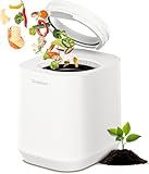 Ouaken Electric Composter for Kitchen, 4L Smart Countertop Compost Bin, Odorless | Low Noise | Auto-Cleaning | Turn Food Waste into Fertilizer Within 3 Hrs