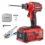 CraftZone Portable Handheld Welder | 20-135A High Power IGBT Stick Welding Machine | Digital Display | Auto Voltage Compensation | Compact Arc Welder for DIY | On-Site Repairs
