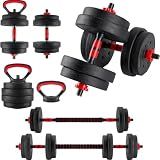 OLIXIS Adjustable Dumbbell Set, 20/40/60LBS, 5-in-1 Weight Set