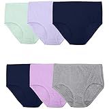 Fruit of the Loom Women's Size Underwear, Designed to Fit Your Curves, Brief-Cotton Stretch-Colors May Vary, 11 Plus