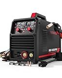 YESWELDER 165A MIG Welder, Flux Core MIG/Gas MIG/Lift TIG/Stick 4 in 1 Multi-process Welding Machine, LED Digital Display Synergic Control 110V/220V Dual Voltage MIG-165DS PRO