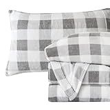 Elegant Comfort Luxuriously Soft 4-Piece Velvet Plush Flannel Sheet Set - Premium Quality - Cozy Warm, Anti-Static, Non Pilling Fuzzy Velvet Flannel Fleece Deep Pocket Sheet Set - Full, Buffalo Gray