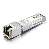10Gtek 𝟭𝟬𝗚𝗕𝗮𝘀𝗲-𝗧 𝗦𝗙𝗣+ 𝘁𝗼 𝗥𝗝-𝟰𝟱 𝗧𝗿𝗮𝗻𝘀𝗰𝗲𝗶𝘃𝗲𝗿, 10Gbe SFP+ Copper Ethernet CAT.6a Module, up to 30-Meter, for Cisco SFP-10G-T-S, Meraki, Fortinet