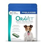 ORAVET Dental Chews for Dogs, Oral Care and Hygiene Chews (Small Dogs, 10-24 lbs.) Blue Pouch, 30 Count