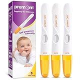 Premom Pregnancy Test Midstream: Early HCG Detection Sticks - 3 Pack Pregnant Test Kit