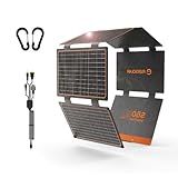 FlexSolar 60W Portable Solar Panels Chargers with PD3.0 USB-C,QC3.0 USB-A and DC Outputs Foldable IP67 Waterproof Power Emergency Camping for Small Power Station Generator,Phones, Power Banks, Tablets