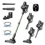 Vexilar Cordless Vacuum Cleaner, 550W/45Kpa/60Mins, Cordless Stick Vacuum Cleaner with Self-Standing and Touch Screen, 6-in-1 Lightweight, Rechargeable Vacuum for Pet Hair Carpet Hardwood Floor