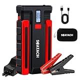 Scatach 002 4000A Car Battery Jump Starter,12V Jump Starter Battery Pack (up to 10.0L Gasoline and 8.0L Diesel Engine), Portable Jump Box with LED Display, 3 Modes Flashlight and Jumper Cable