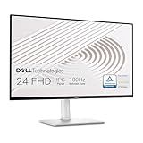 Dell S2425HS Monitor - 23.8 Inch, FHD (1920x1080) Display, 100Hz Refresh Rate 1500:1 Contrast Ratio, TÜV Rheinland Eye Comfort 4 Star, Integrated 2x5W Speaker, Height/Tilt/Swivel/Pivot - Ash White