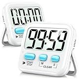 Antonki 2 Pack Digital Timer for Kids Classroom Kitchen Timers for Cooking