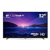 FPD 32-inch Smart TV Google TV HD 720p with Google Play and Google Cast Built-in, HDR 10, Dolby Audio, Voice Remote, Stream Live TV(Palette-Series, CG32-P3, 2024 Model)