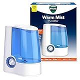 Vicks Warm Mist Humidifier - Air Humidifier for Bedroom, Home & Large Room, Baby, Kids and Adults Soothing Steam Vaporizer for Cough, Congestion, Allergies & Dry Air, VapoSteam Compatible