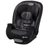 Safety 1st Grow and Go All-in-One Slim Convertible Car Seat, Rear Facing, 5-40 lbs, Forward Facing (30–65 lbs), High Back Booster Seat 40-100 pounds, Black Phantom