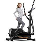 CURSOR Elliptical Exercise Machine, Elliptical Machine for Home with Hyper-Quiet Magnetic Driving System,8&16 Levels Resistance,Compact Elliptical with 12IN Stride,LCD Monitor,350LBS Weight Capacity
