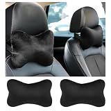 YGDMD 2PCS Car Headrest Pillow,Soft & Comfortable Car Neck Pillow for Driving Fatigue Relieve,All-Season Universal Cars Head Rest Pillows Automotive Interior Accessories for Cars,SUVs