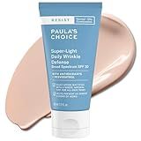 Paula's Choice RESIST Super-Light Daily Wrinkle Defense Mineral Sunscreen, SPF 30 Face Sunscreen for Oily Skin, Matte Tinted Face Moisturizer, UVA/UVB Protection, Fragrance-Free, 2 Fl Oz