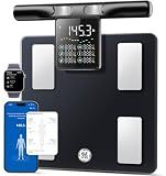 GE Smart Scale for Body Fat with BMI Muscle Mass, 5.3-inch Handle Display