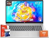 HP 17 inch Touchscreen Laptop, Microsoft Office Lifetime License & Windows 11 Pro, AMD Ryzen 5 7530U Processor, 32 GB DDR4 RAM, 1 TB SSD, 17.3" Touch HD+ Display, AMD Radeon Graphics, Anti-Glare