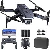 4K UHD GPS Drone with Camera for Adults N11 Pro, 90 Min 3 Battery Long Flight Time, Auto Return, Follow Me, Long Control Range, Brushless Motor, 5G FPV RC Quadcopter for Beginners