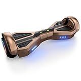 XERATH All Terrain hoverboards for a 7-12 year old,electric scooter with Bluetooth Speaker,self balancing scooters with 6.5 inch LED Wheels&Science Fiction Design (Rose)