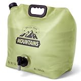 CoreMuse Camping Water Container 2 Gallon Collapsible Water Jug with Spout - Reusable Plastic Flasks, Foldable Empty Gallon Jug for Water Storage, Water Bag for Outdoor Hiking Emergency Prep (1 Pack)