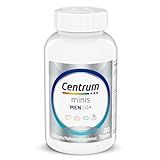 Centrum Minis Silver Multivitamin for Men 50 Plus, Multivitamin/Multimineral Supplement, Vitamin D3, B-Vitamins and Zinc, Non-GMO Ingredients, Supports Memory and Cognition in Older Adults - 280 Ct