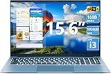 Naclud 15.6 Inch Laptop Computer, Windows 11 Laptops with 16GB RAM 1024GB SSD, Core i3 CPU(Up to 3.9GHz), Backlit Keyboard, 53.2WH Battery, WiFi 6, IPS FHD Display, 180° Viewing, HDMI, Type-C