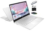 HP 14" Laptop 2025 Business Student Slim Computer, Lifetime MS Office, Copilot AI, Quad-Core Intel CPU, 16GB RAM, 628GB Storage (128GB UFS+500GB Ext), MarxsolAccessory, Wi-Fi 6, Win 11 Pro, Silver