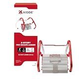 Kidde Fire Escape Ladder, 3-Story Rope Ladder, Extends to 25-Feet, Anti-Slip Rungs