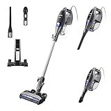 Eureka Corded Stick Vacuum Cleaner for Home Pet Hair, Lightweight Vacuum Cleaner with Powerful Suction for Carpet Tile and Hard Floor, Blue, NES520BL 2-in-1 Flash Handheld Vac