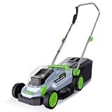 Cordless Lawn Mower, 13-Inch Walk Behind Lawn Mower for Yard Care