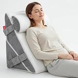 Orthodic 4 in 1 Wedge Pregnancy Pillow for Sleeping – Maternity Support Pillow Set with Belly Wedge, Back Cushion & Hip Alignment Pillow | Under-Belly Support for Side-Sleeping Comfort